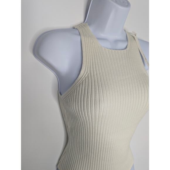 One Grey Day White Wool Bodysuit Tank - Picture 9 of 10